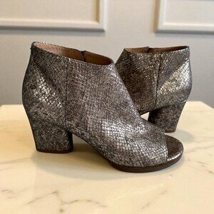 MM6 Maison Margiela Metallic Leather Boooties Heels Size 36 / 6